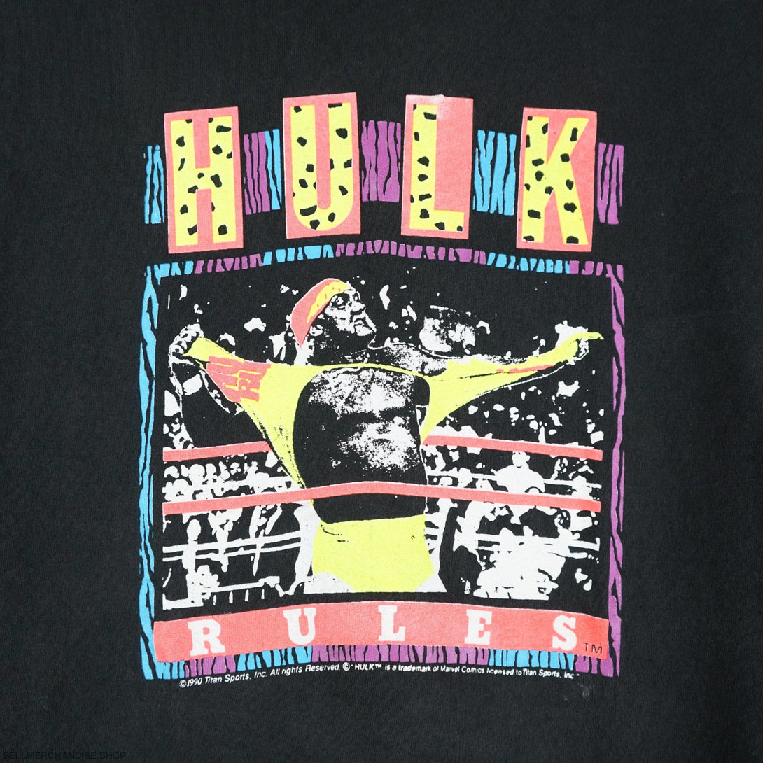 1990s Hulk Hogan WWF t shirt Single Stitch