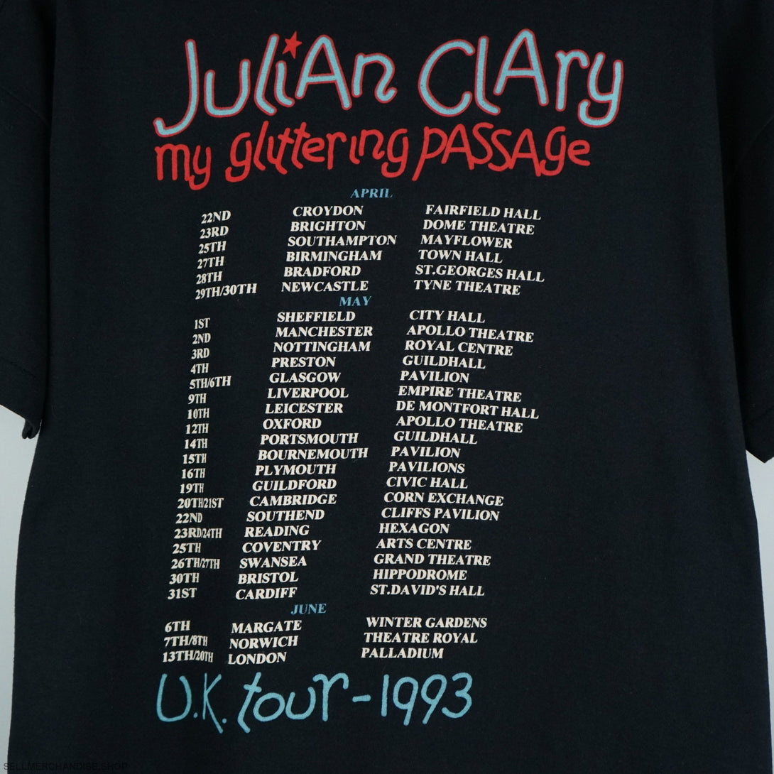 1990s Julian Clary t shirt My Glittering Passage Show