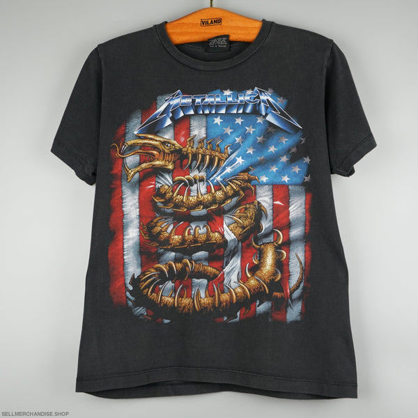 Vintage 1990s Metallica t-shirt American Flag