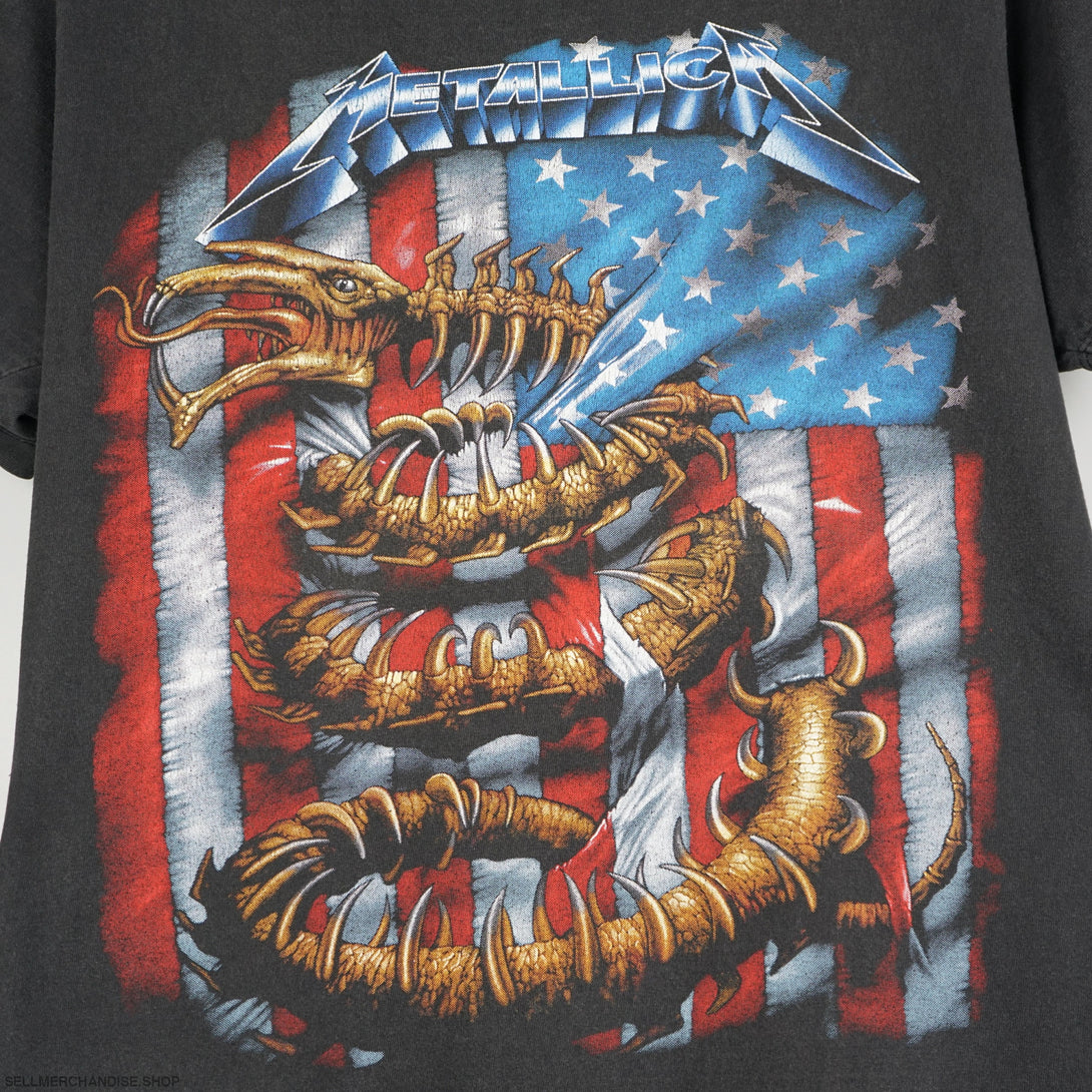 Vintage 1990s Metallica t-shirt American Flag