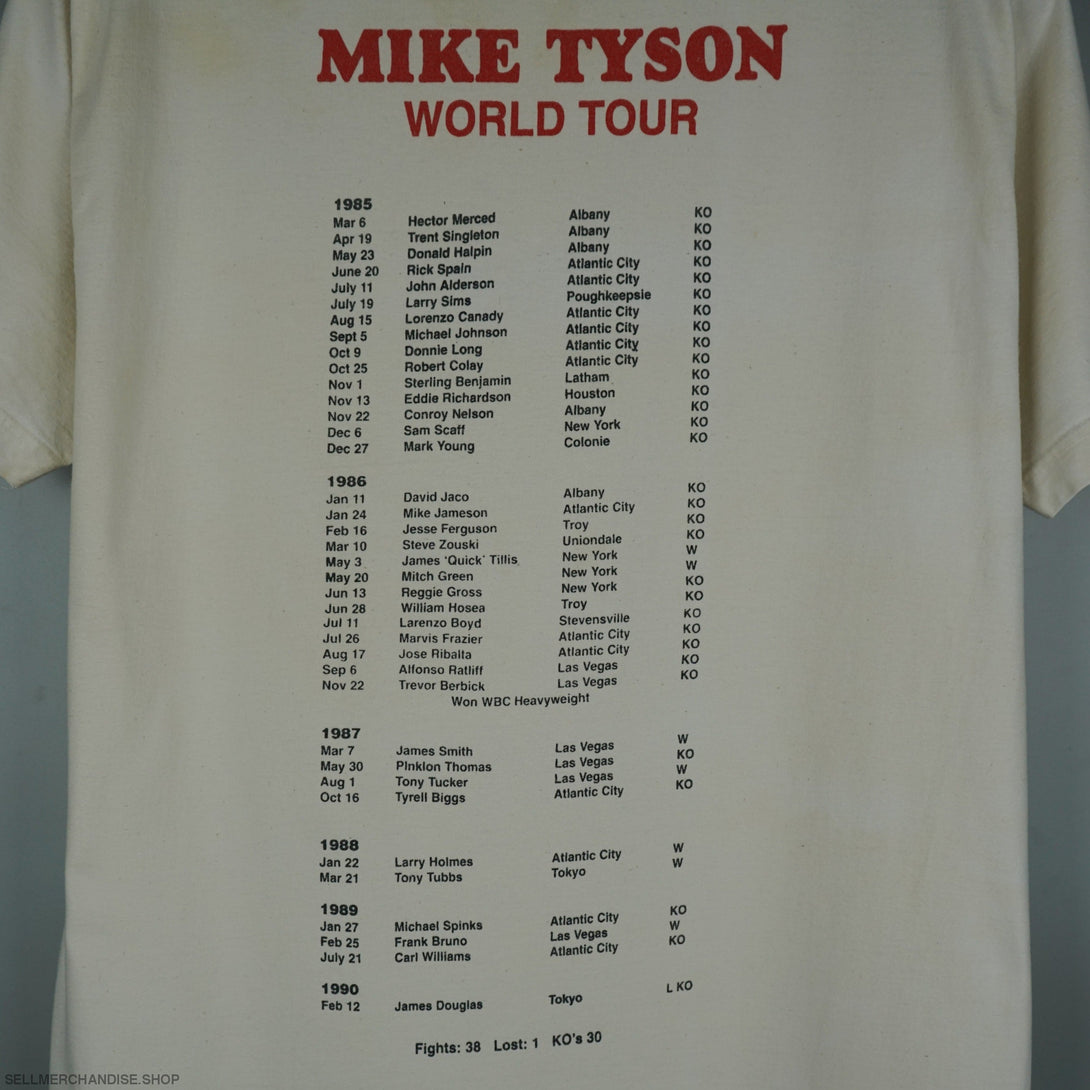 1990s Mike Tyson Rap tee 90s World Tour