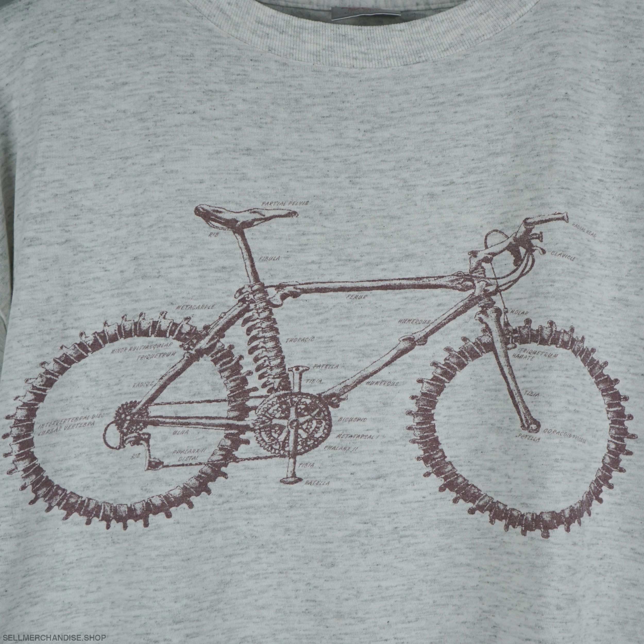 トップス 90s primal wear bone bicycle tee noroll vintage 1990s Primal Wear Bike t-shirt | SellMerchandise