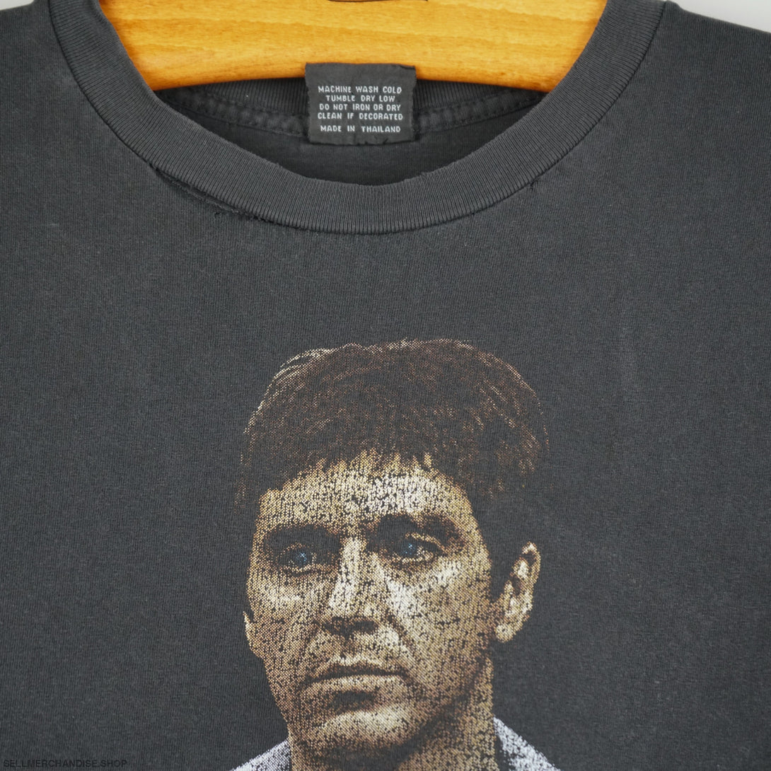 Vintage 1990s Scarface Thrashed t-shirt Make way for the bad guy