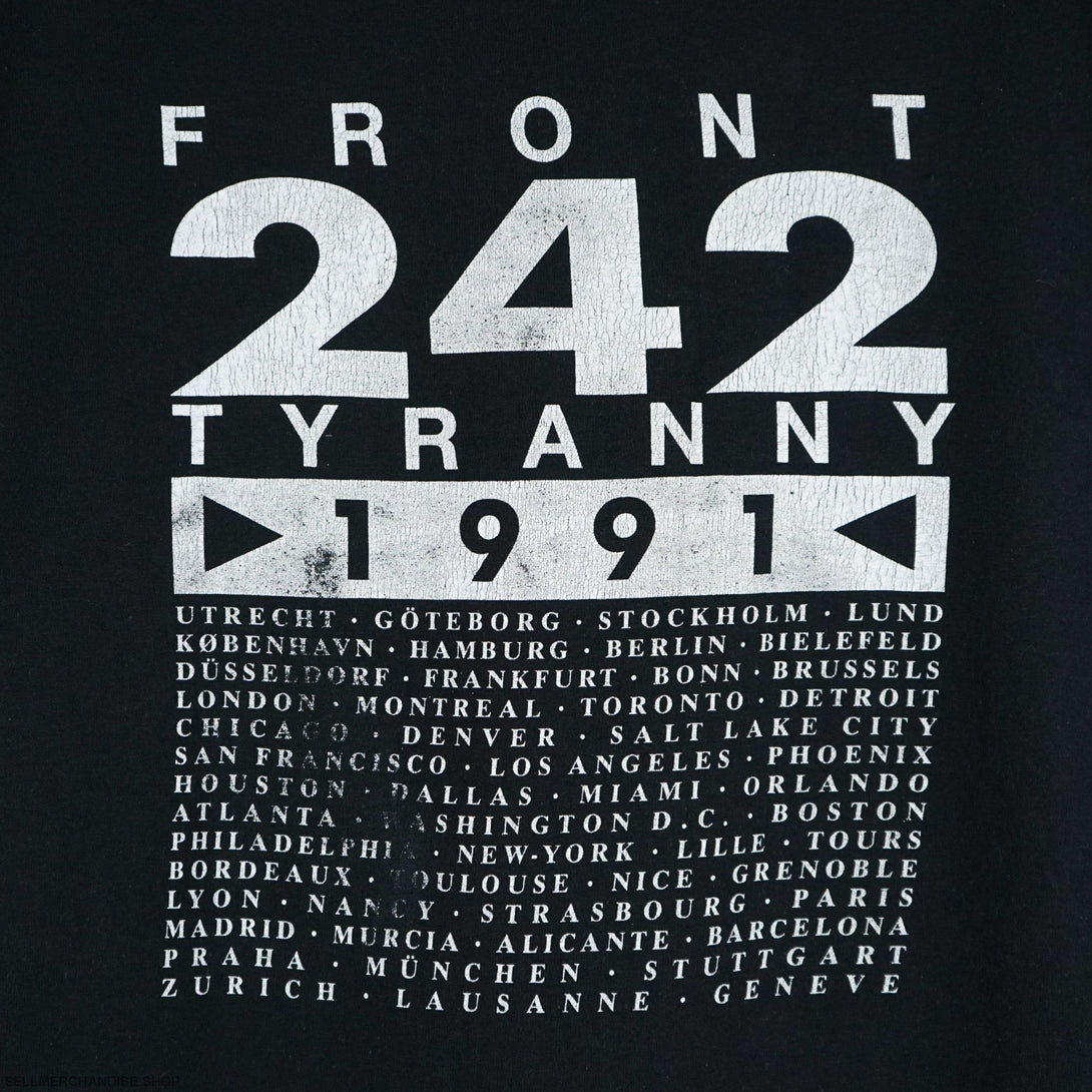 1991 Front 242 t shirt EBM