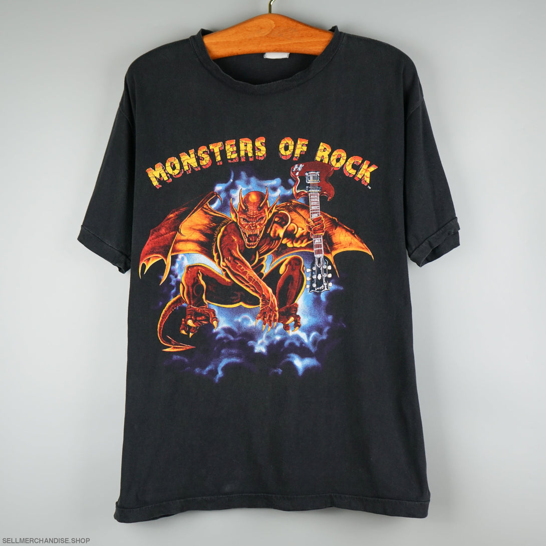 monsters of rock t shirt Vintage 1991 Monsters of Rock Fest T-Shirt ACDC Metallica