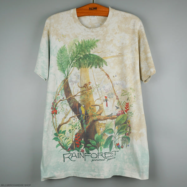 Vintage 1991 Preserve the Rainforest t-shirt Liquid Blue