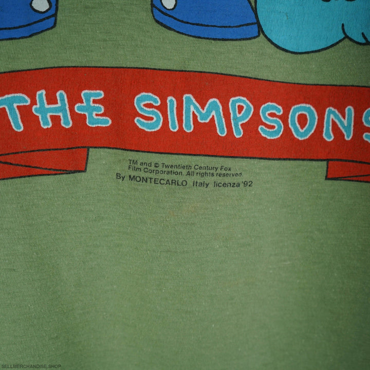 1992 Bart & Maggie Simpson t-shirt