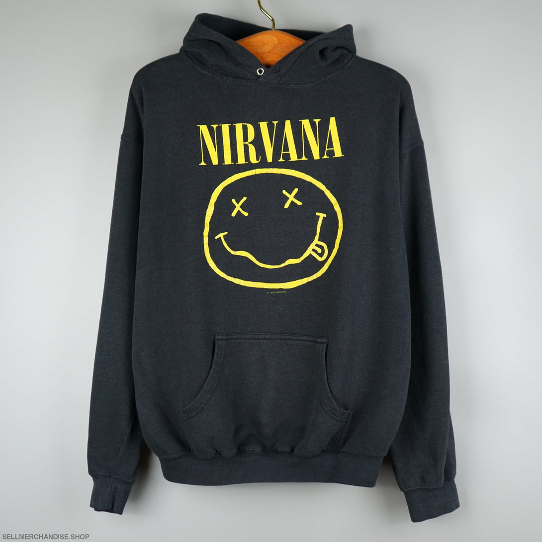 Vintage 1992 Nirvana Smiley Hoodie