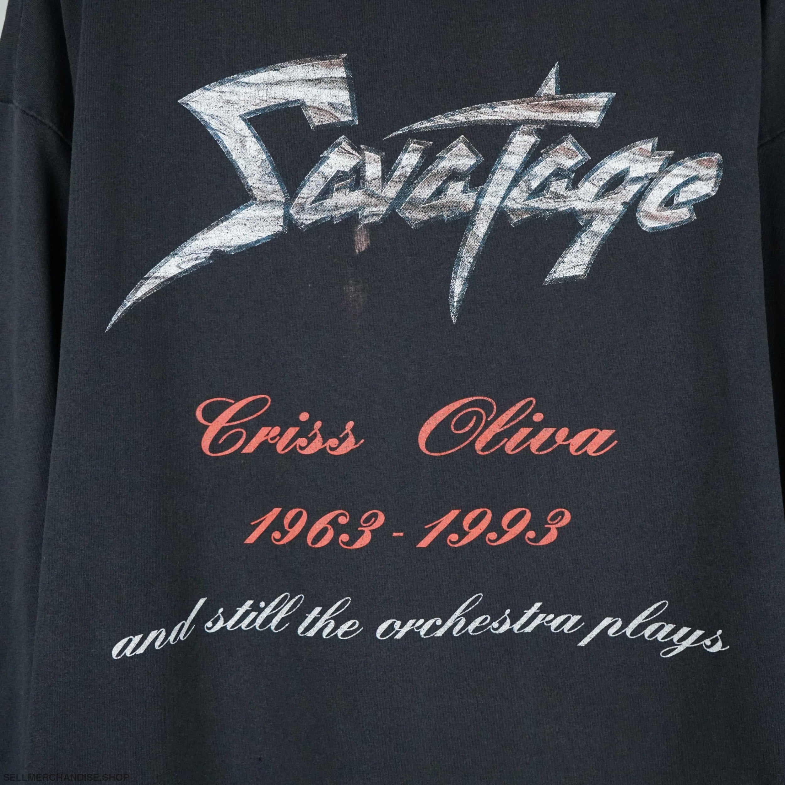Savatage ロンT ビンテージ Tシャツ 90s vintage vintage 1993 Savatage t shirt | SellMerchandise