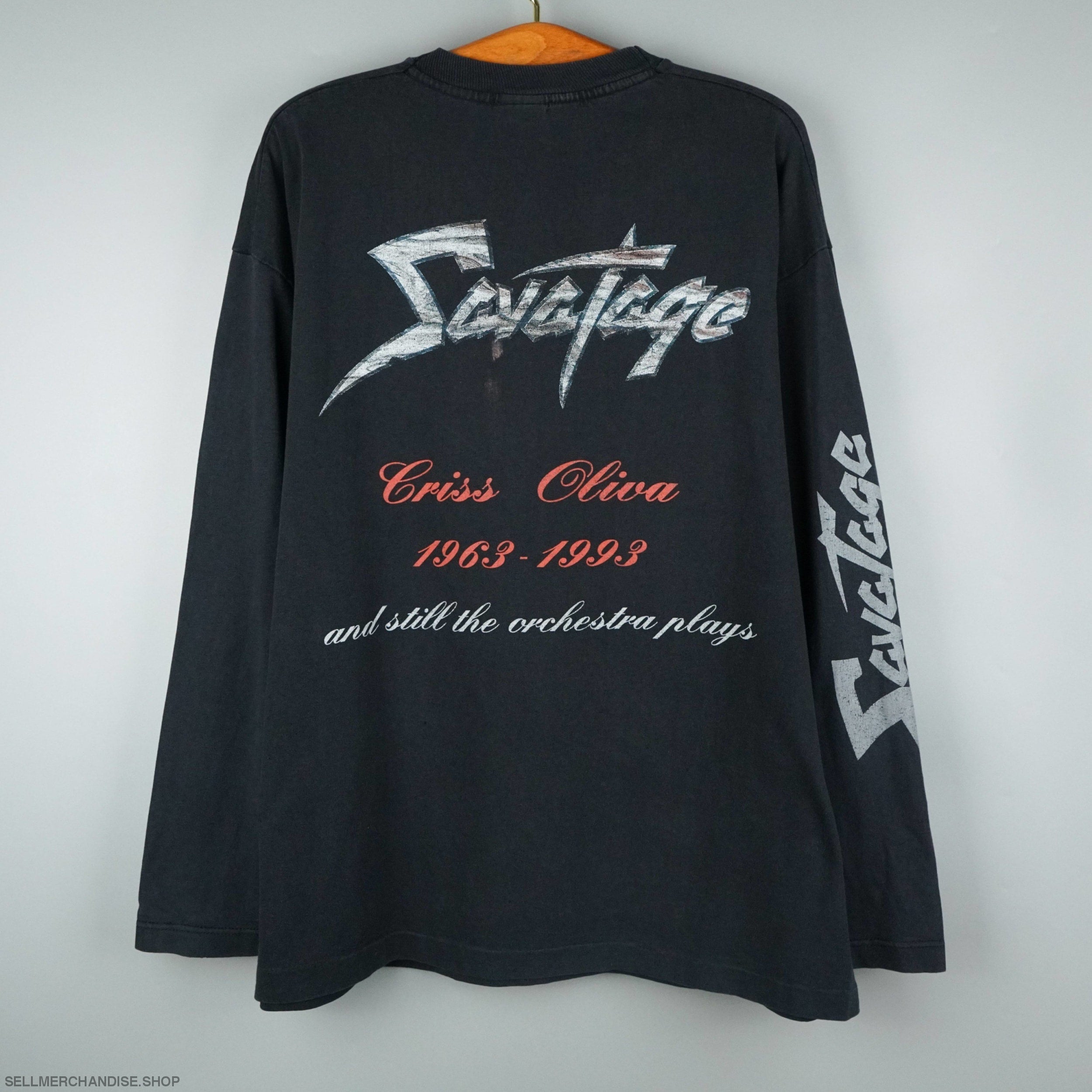 Savatage ロンT ビンテージ Tシャツ 90s vintage vintage 1993 Savatage t shirt | SellMerchandise