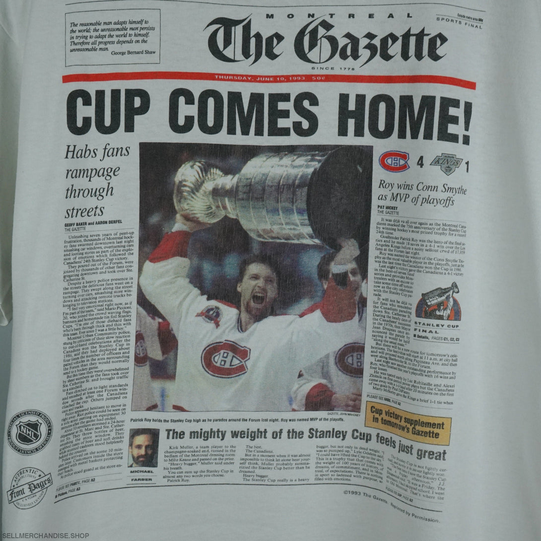 1993 stanley cup t-shirt