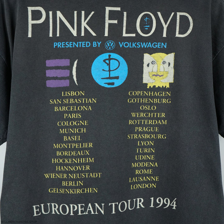 1994 Pink Floyd t shirt Division Bell tour