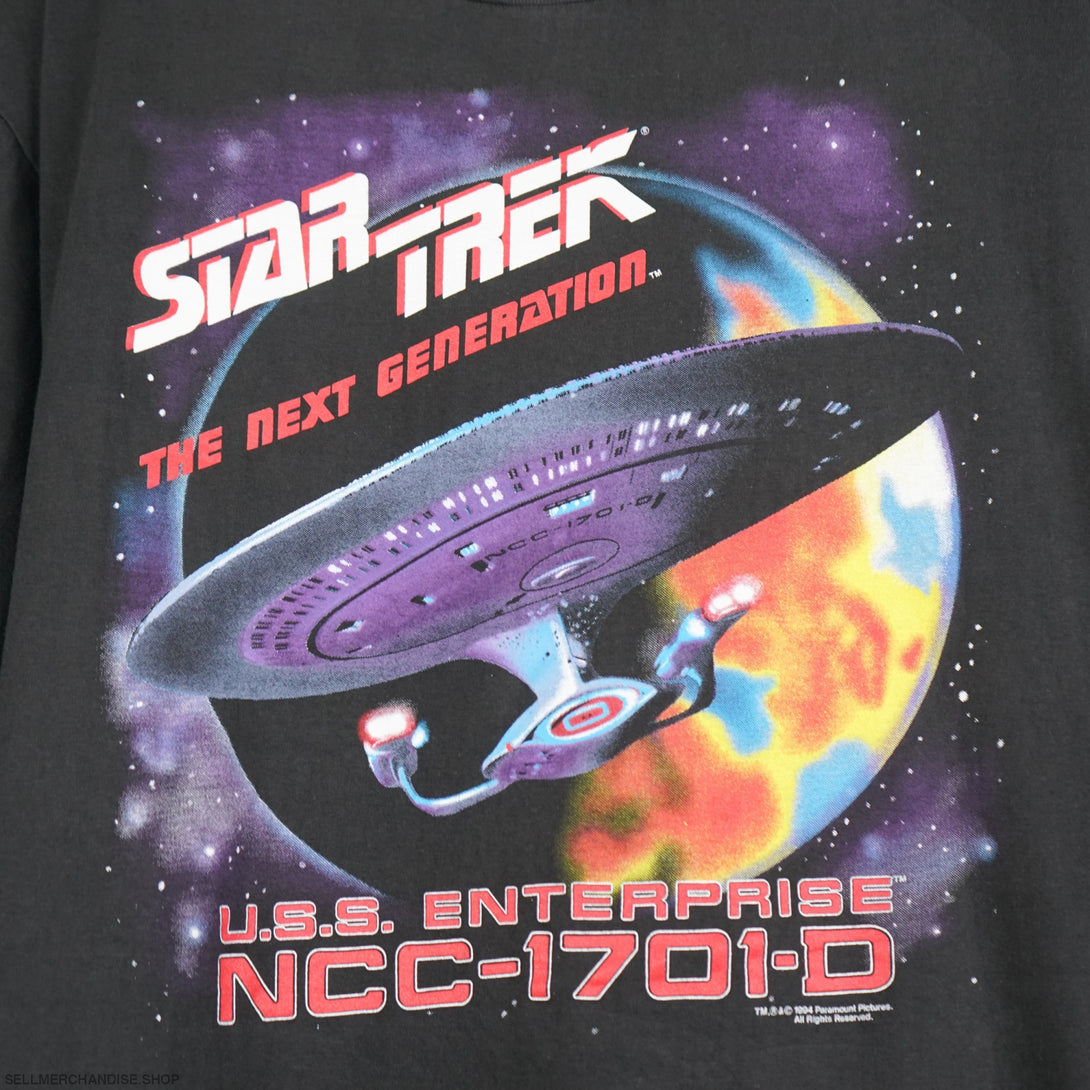 Vintage 1994 Star Trek t-shirt USS Enterprice The Next Generation