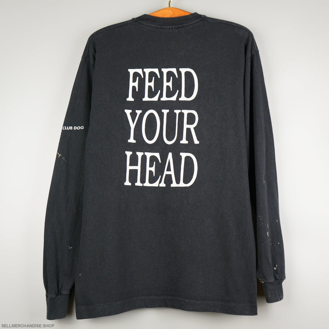 Vintage 1995 Feed Your Head album EDM t-shirt Thrashed