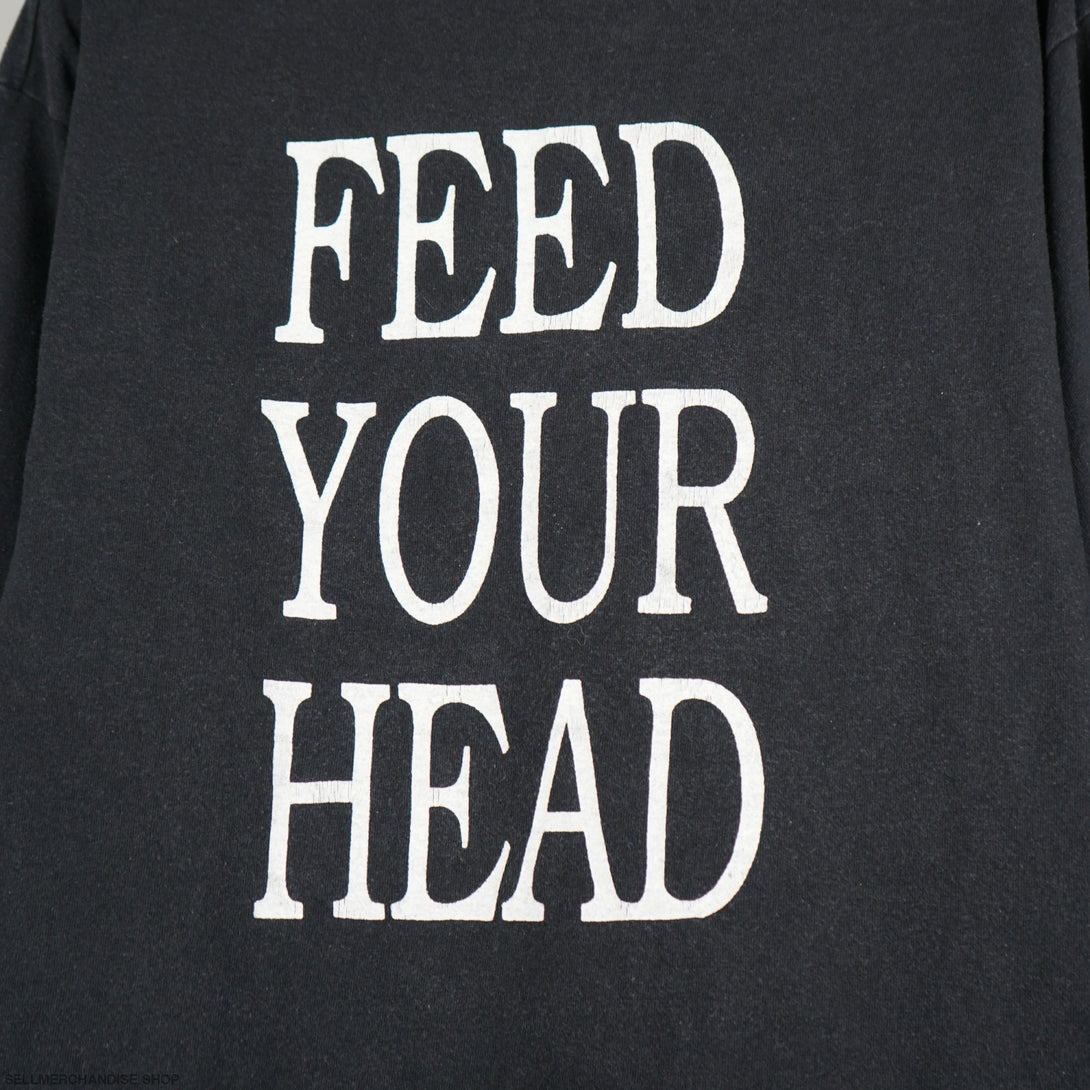 Vintage 1995 Feed Your Head album EDM t-shirt Thrashed