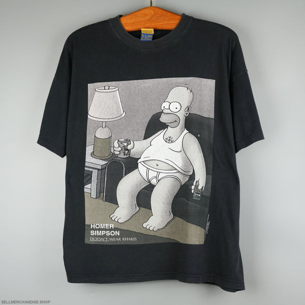 Vintage 1995 Homer Simpson Sitting on a couch t-shirt