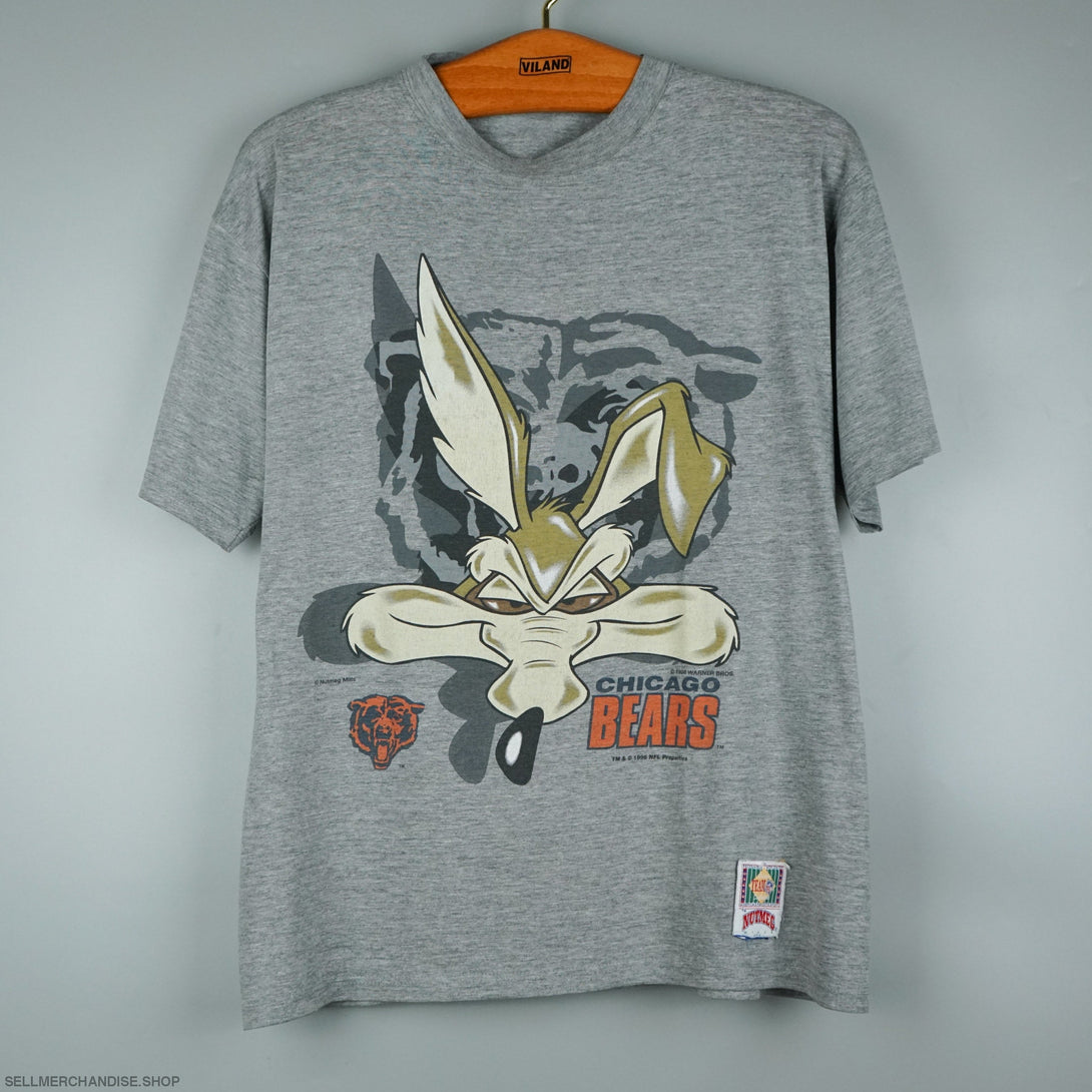 1996 chicago bears t-shirt Willie E Coyote