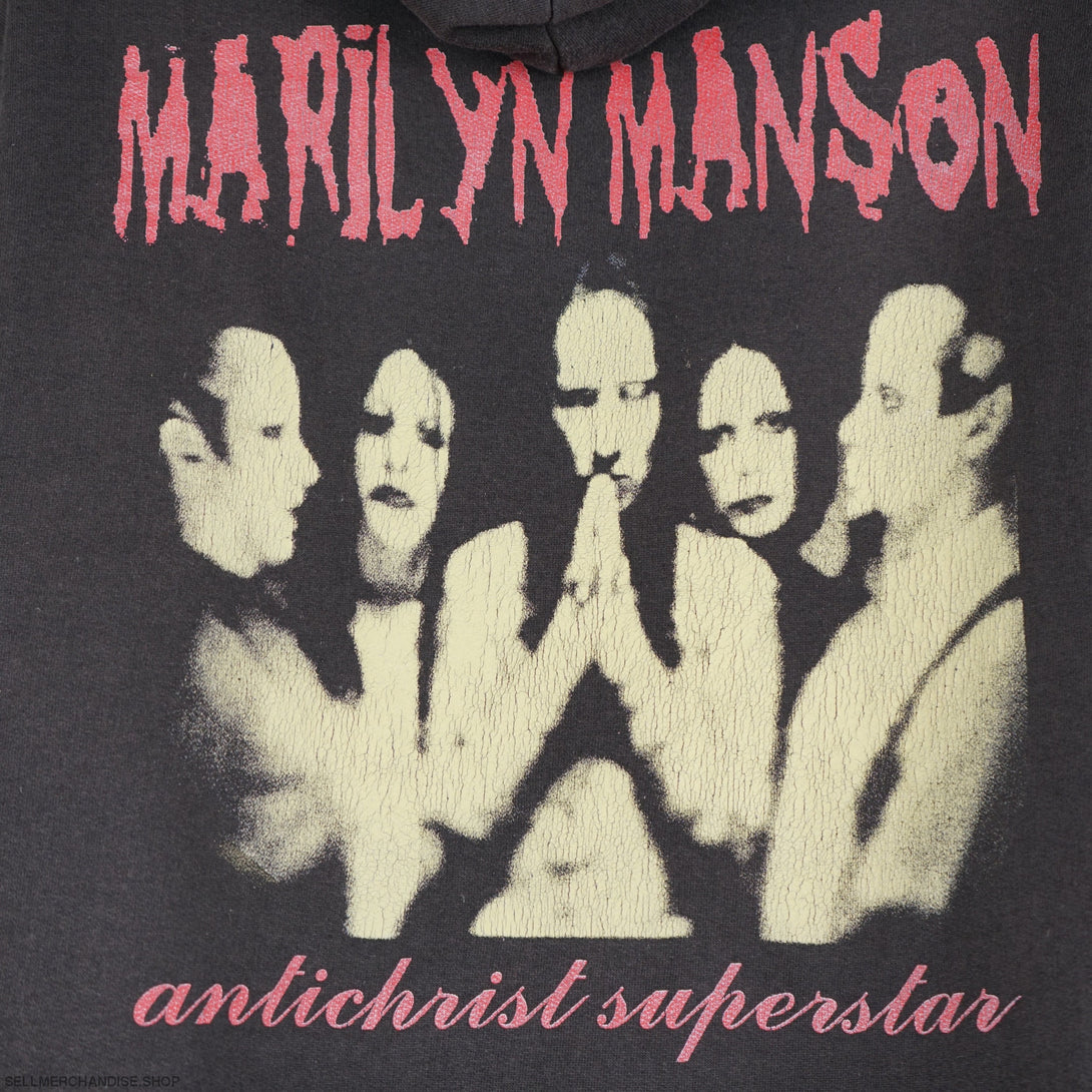 Vintage 1996 Marilyn Manson Hoodie Antichrist Superstar
