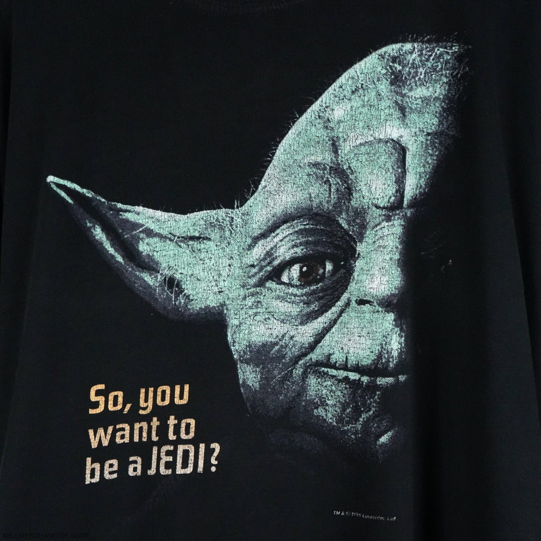 1996 Yoda So you want to be a Jedi t-shirt