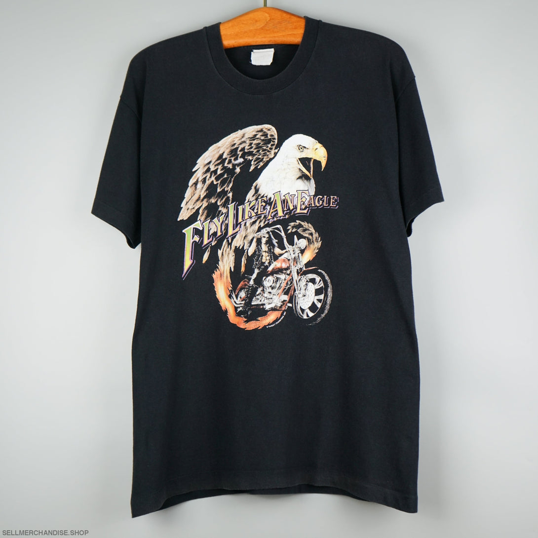 Vintage 1997 Eagle & Motorcycle t-shirt Fly