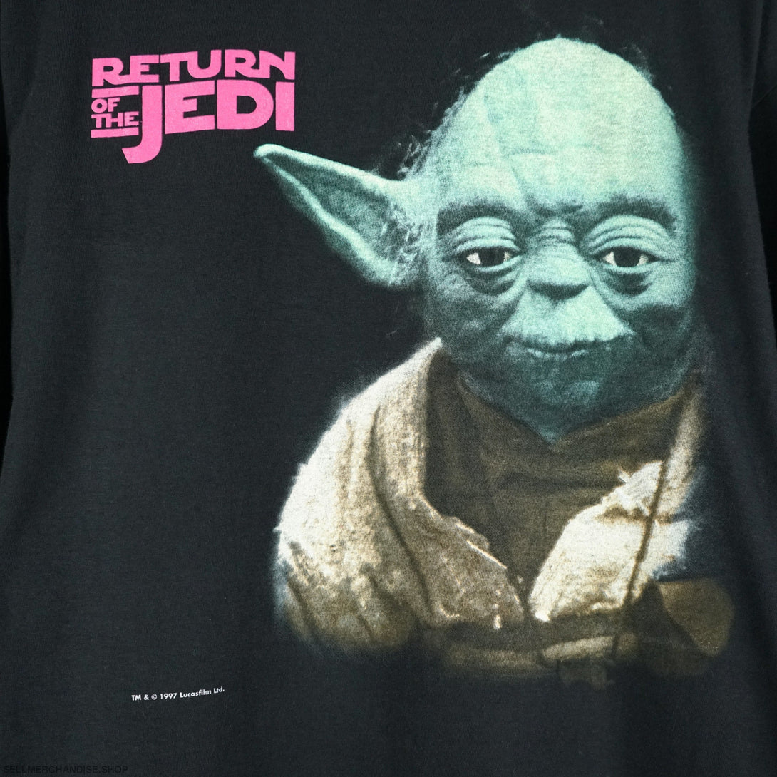 1997 Jedi Yoda Star Wars Promo tee