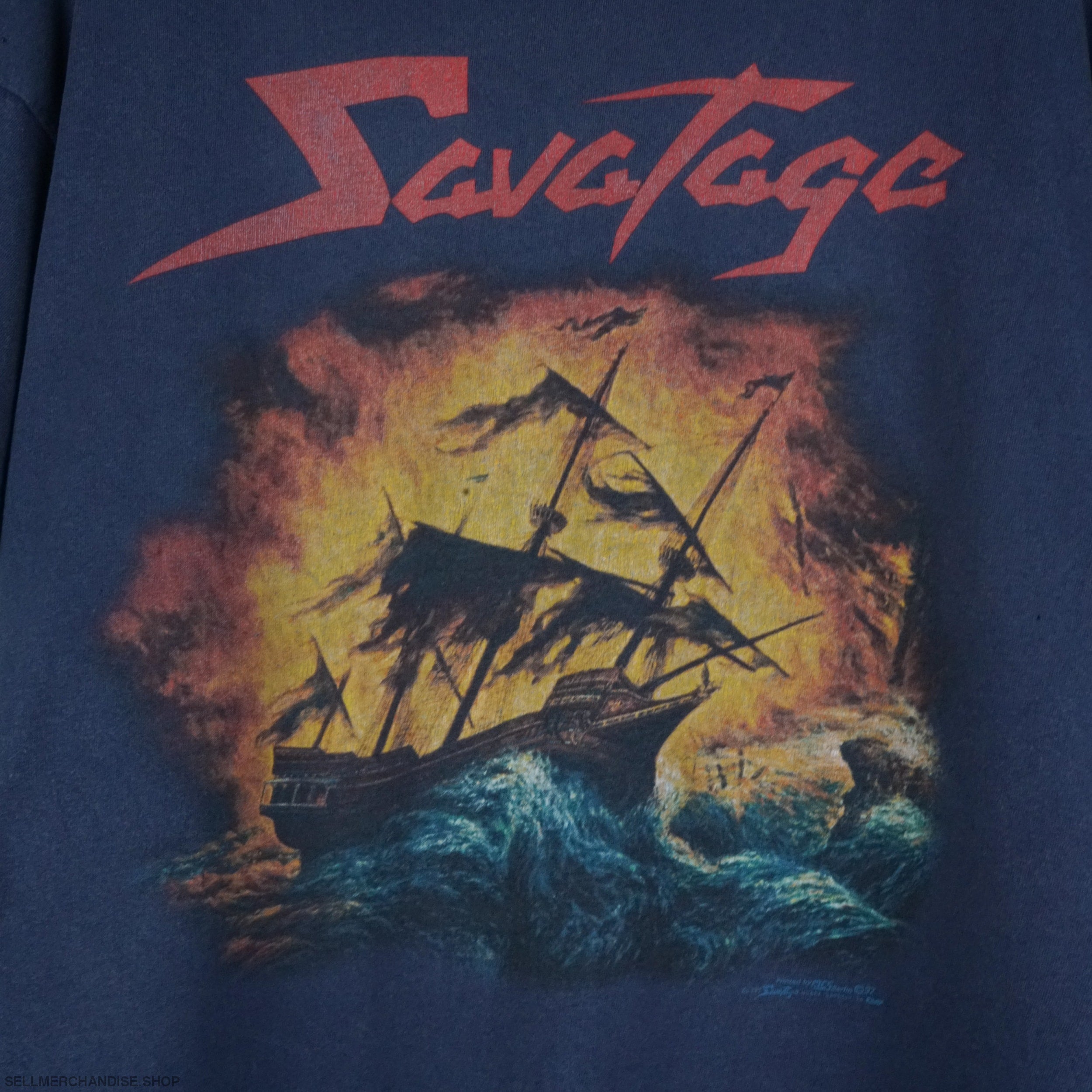 vintage 1997 Savatage t-shirt The Wake of Magellan | SellMerchandise