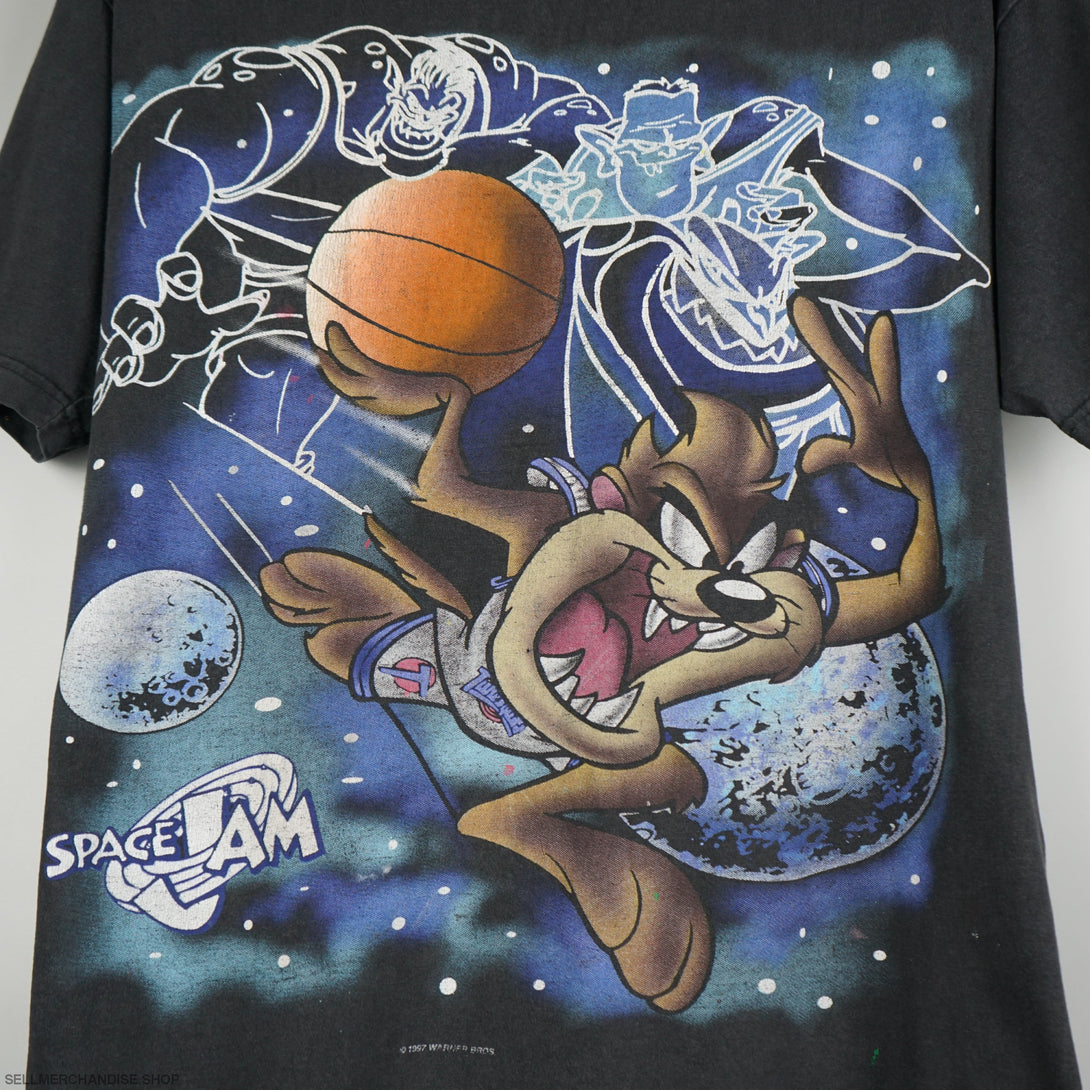 Vintage 1997 SpaceJam t-shirt Looney Tunes TAZ