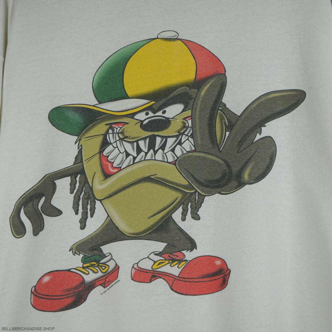 Vintage 1997 TAZ x Bob Marley t-shirt