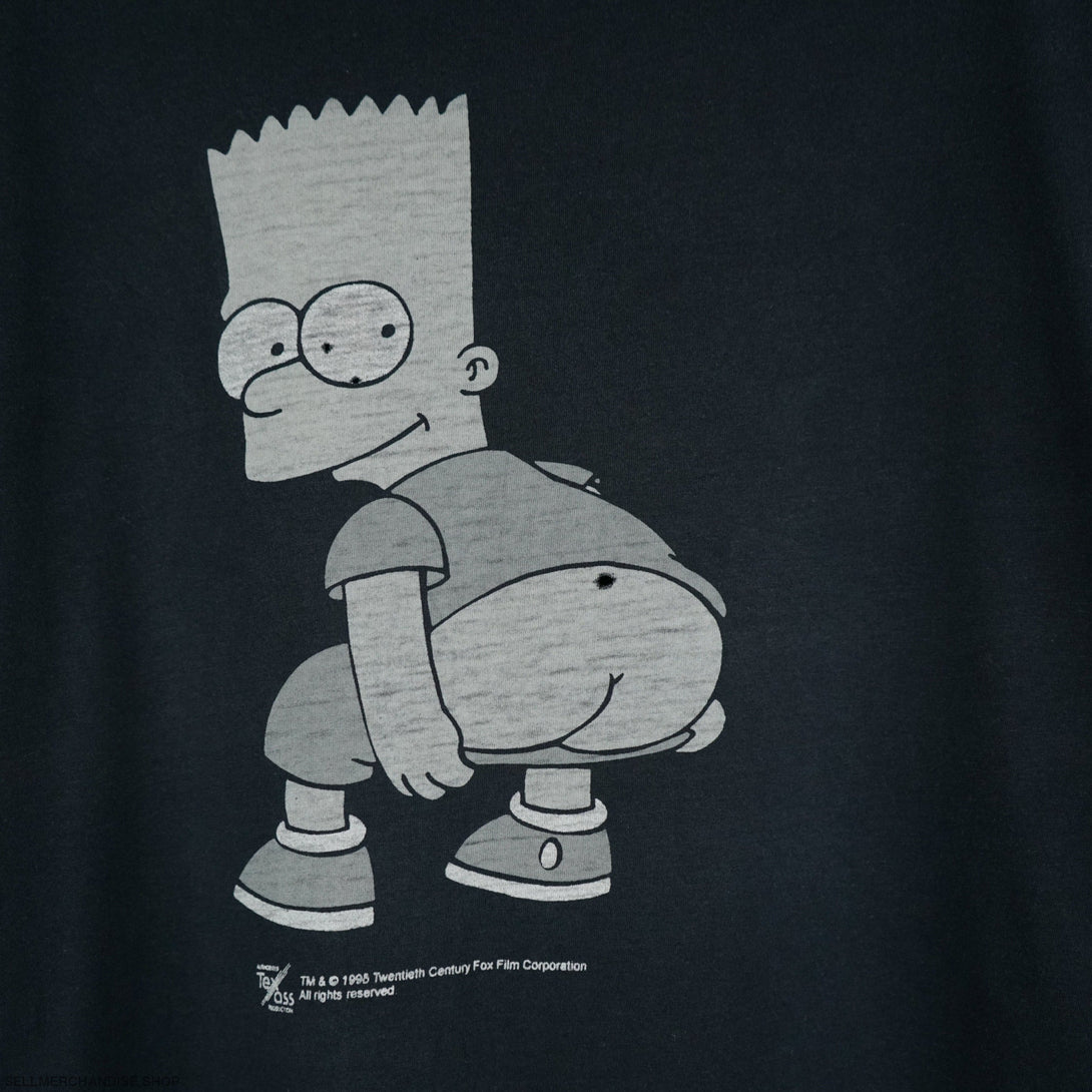 1998 Bart Simpson showing butt t-shirt