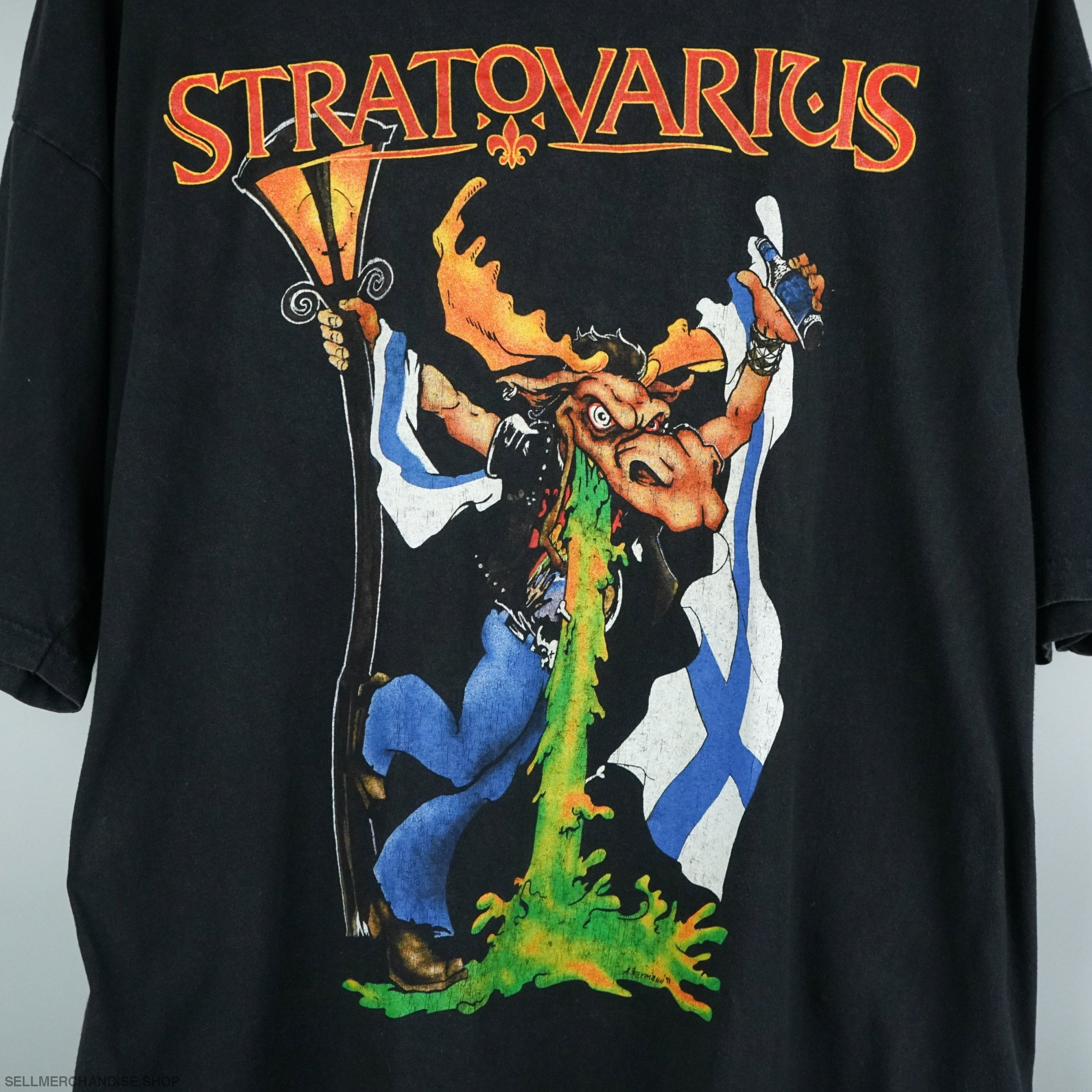 vintage 1998 Stratovarius t shirt 98 tour | SellMerchandise