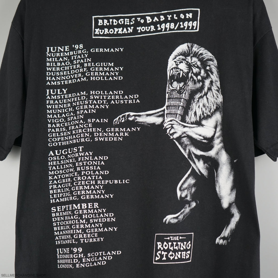 Vintage 1998 The Rolling Stones EU tour t-shirt
