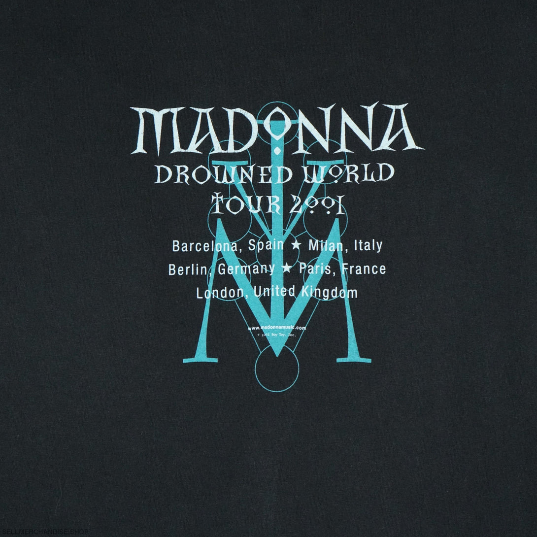2001 Madonna tour t-shirt