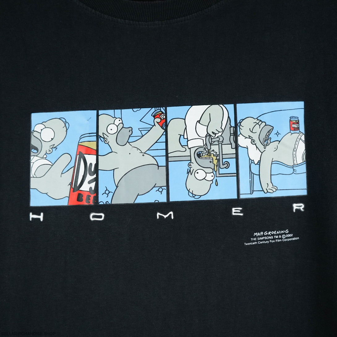 2002 The Simpsons t-shirt