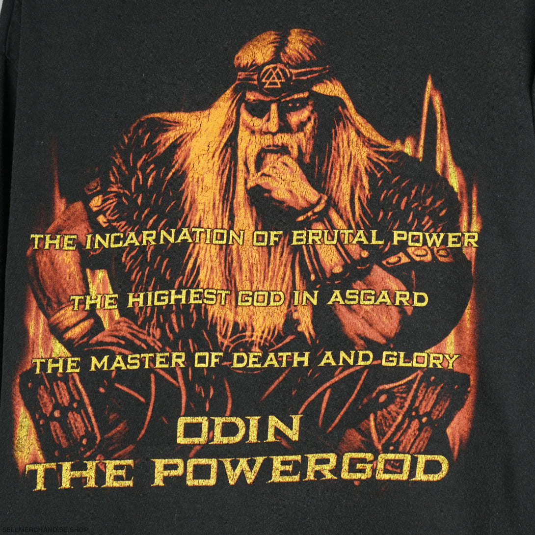 Vintage 2002 Wizard band t-shirt Odin album