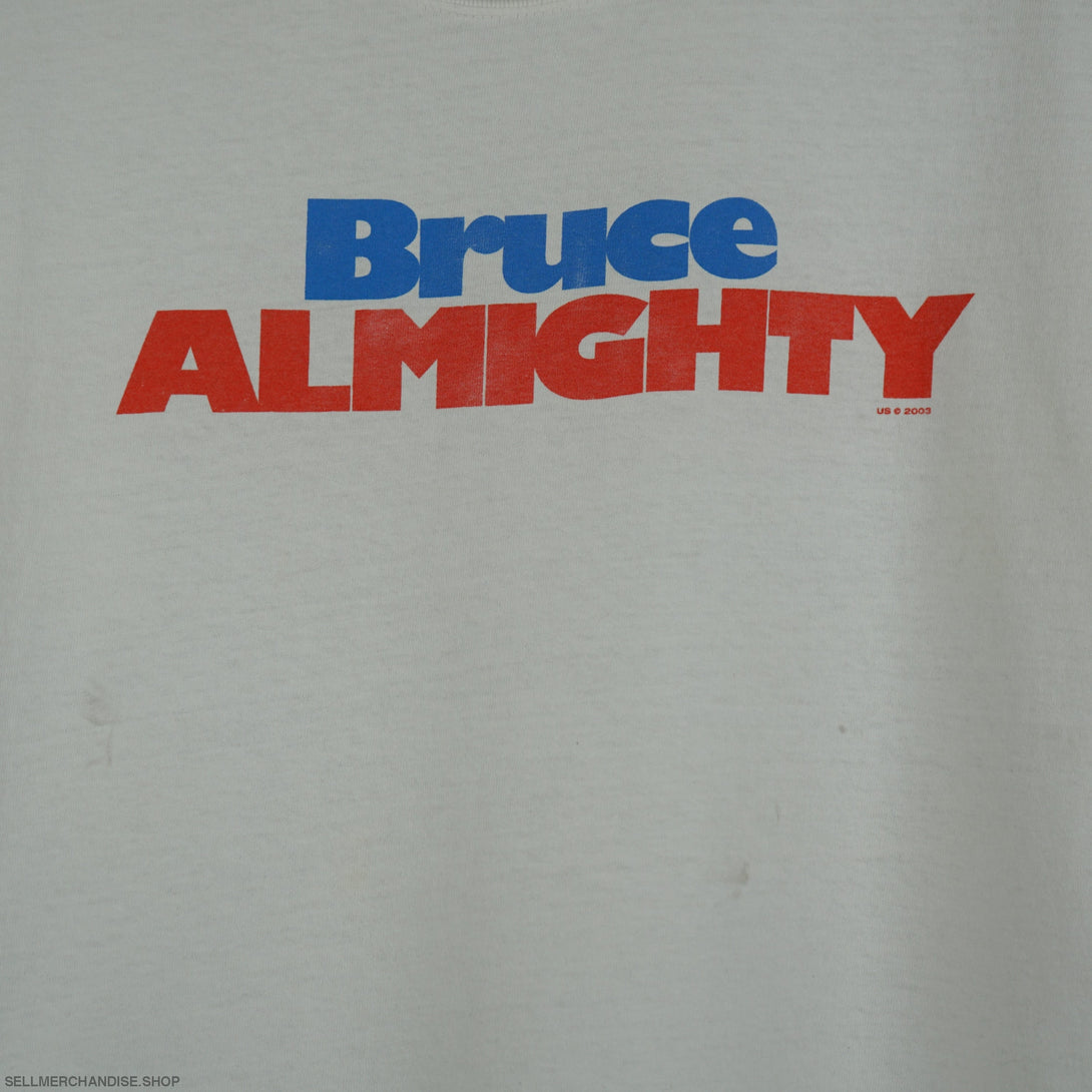 Vintage 2003 Bruce AllMighty t-shirt Jim Carrey
