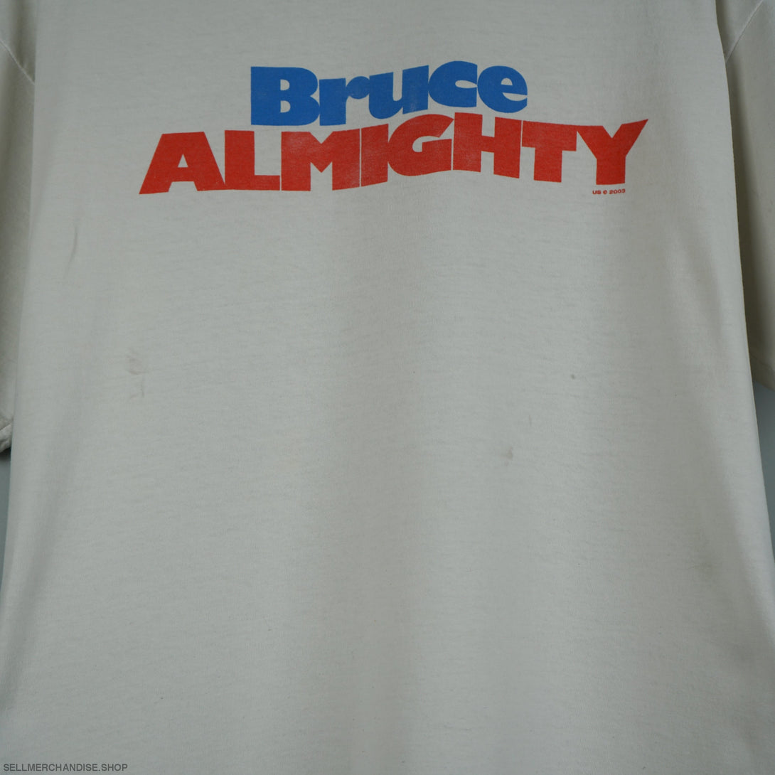 Vintage 2003 Bruce AllMighty t-shirt Jim Carrey