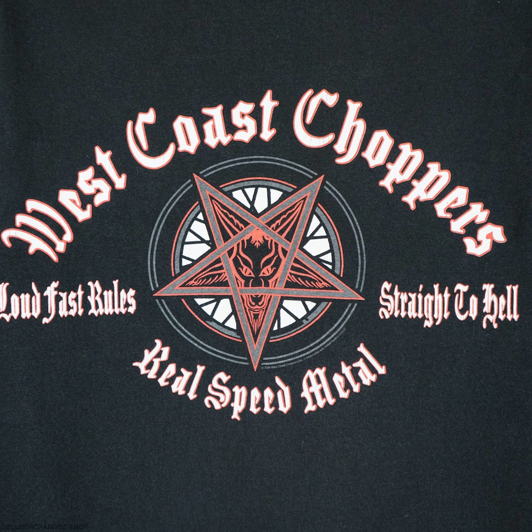 2004 West Coast Chopped Satan Baphometh t-shirt