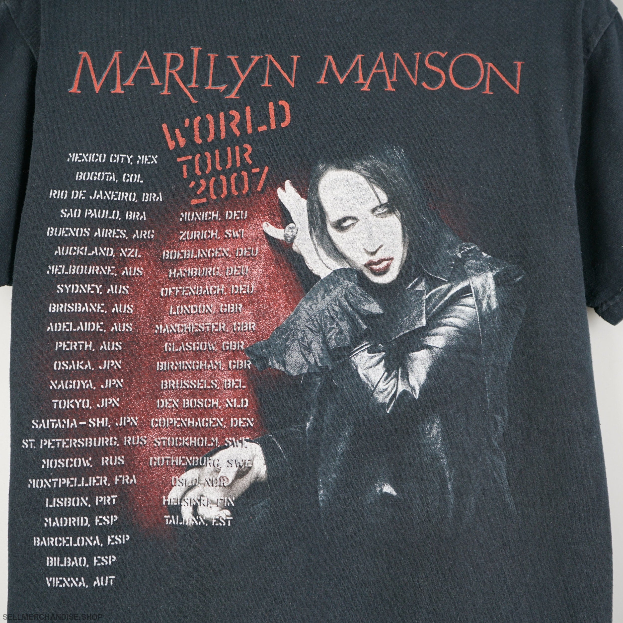 Vintage 2007 Marilyn Manson tour t-shirt