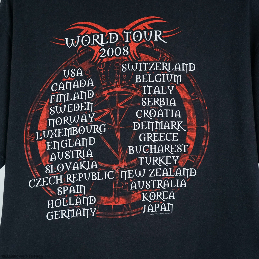 2008 Judas Priest t-shirt 08 tour