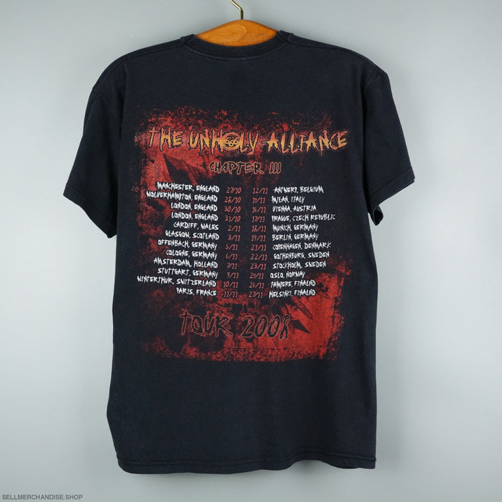 2008 Slayer tour t-shirt Unholy Alliance