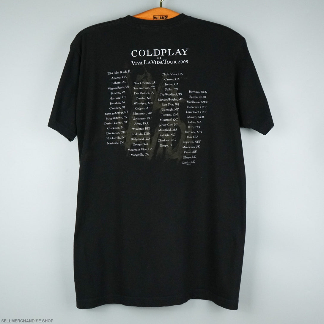 2009 Coldplay t shirt Viva La Vida Tour