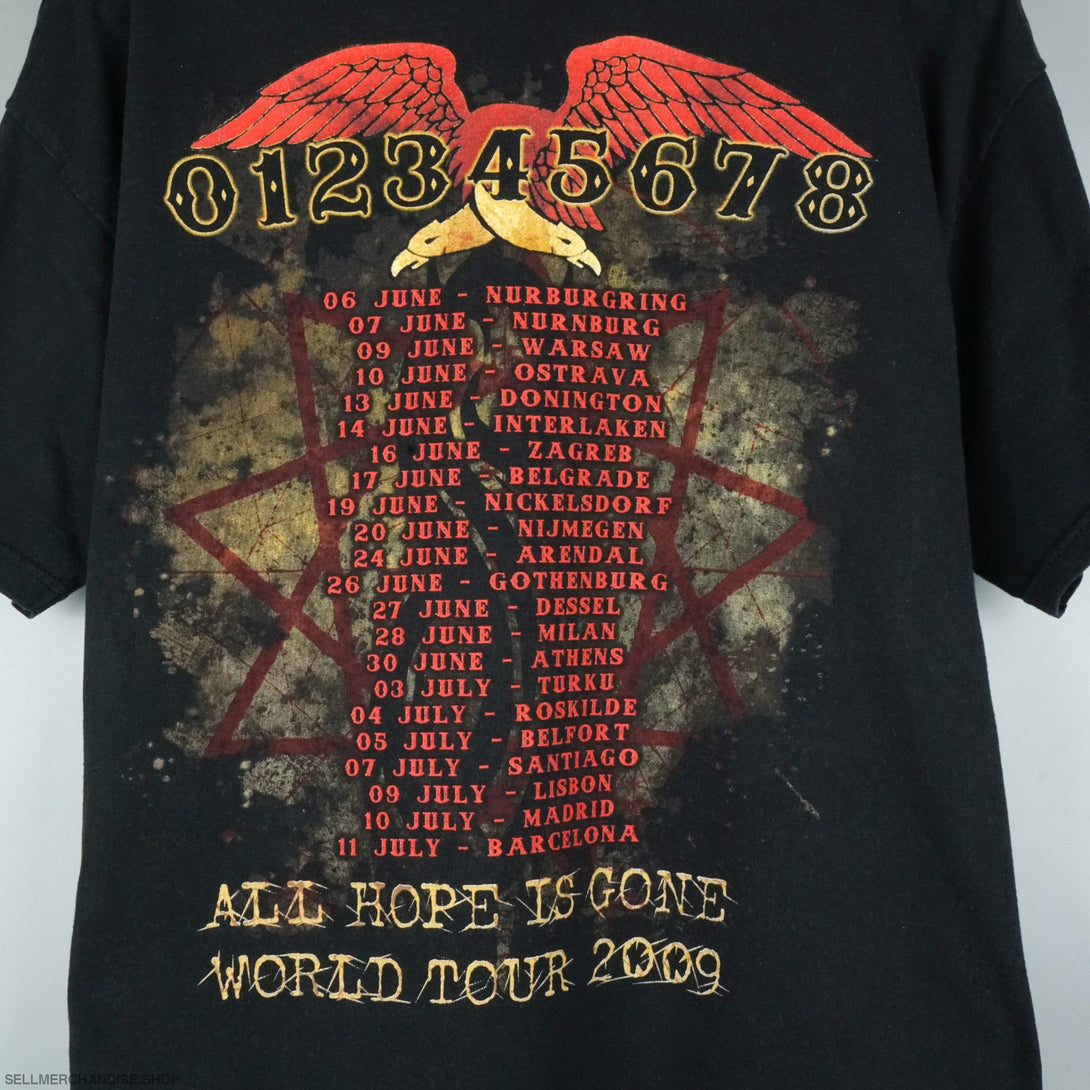 2009 Slipknot t-shirt '09 tour