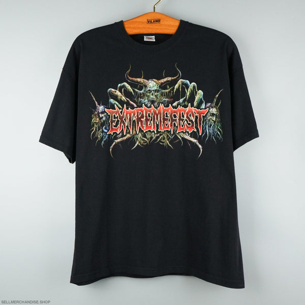2012 ExtremeFest t-shirt Cannibal Corpse EXODUS Marduk