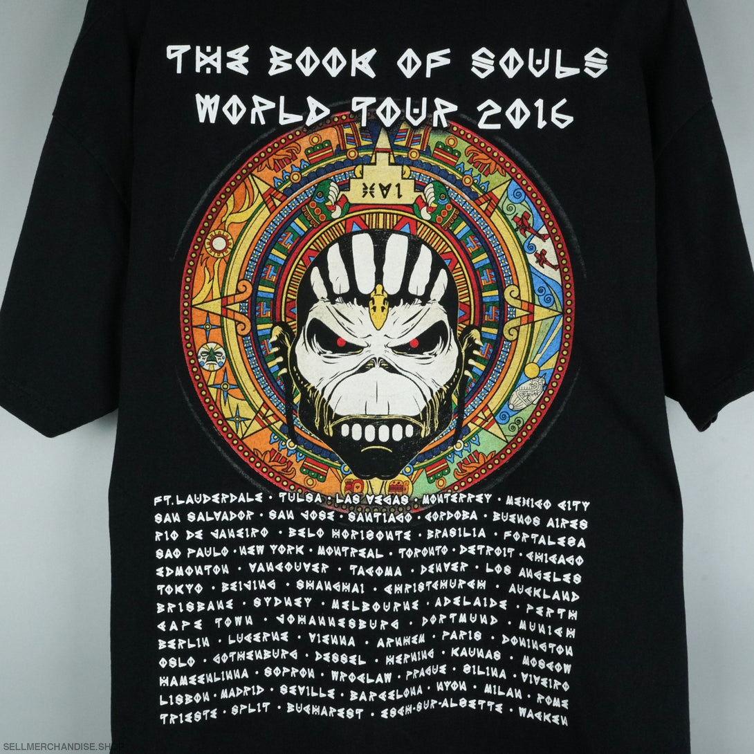 2016 Iron Maiden t-shirt Book Of Souls