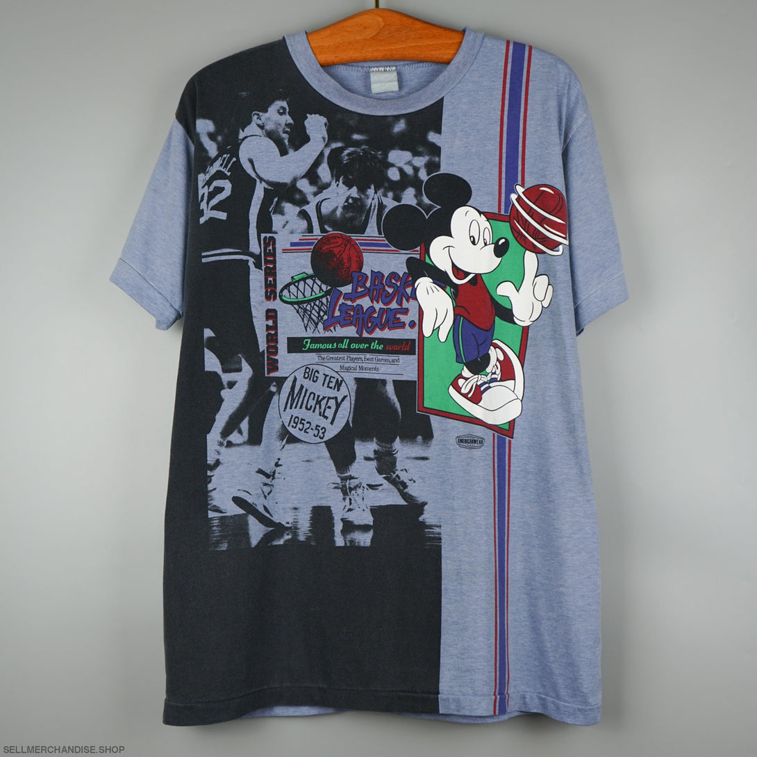 Vintage 80s Mickey Mouse x Basketball t-shirt Big Ten Mickey 1952