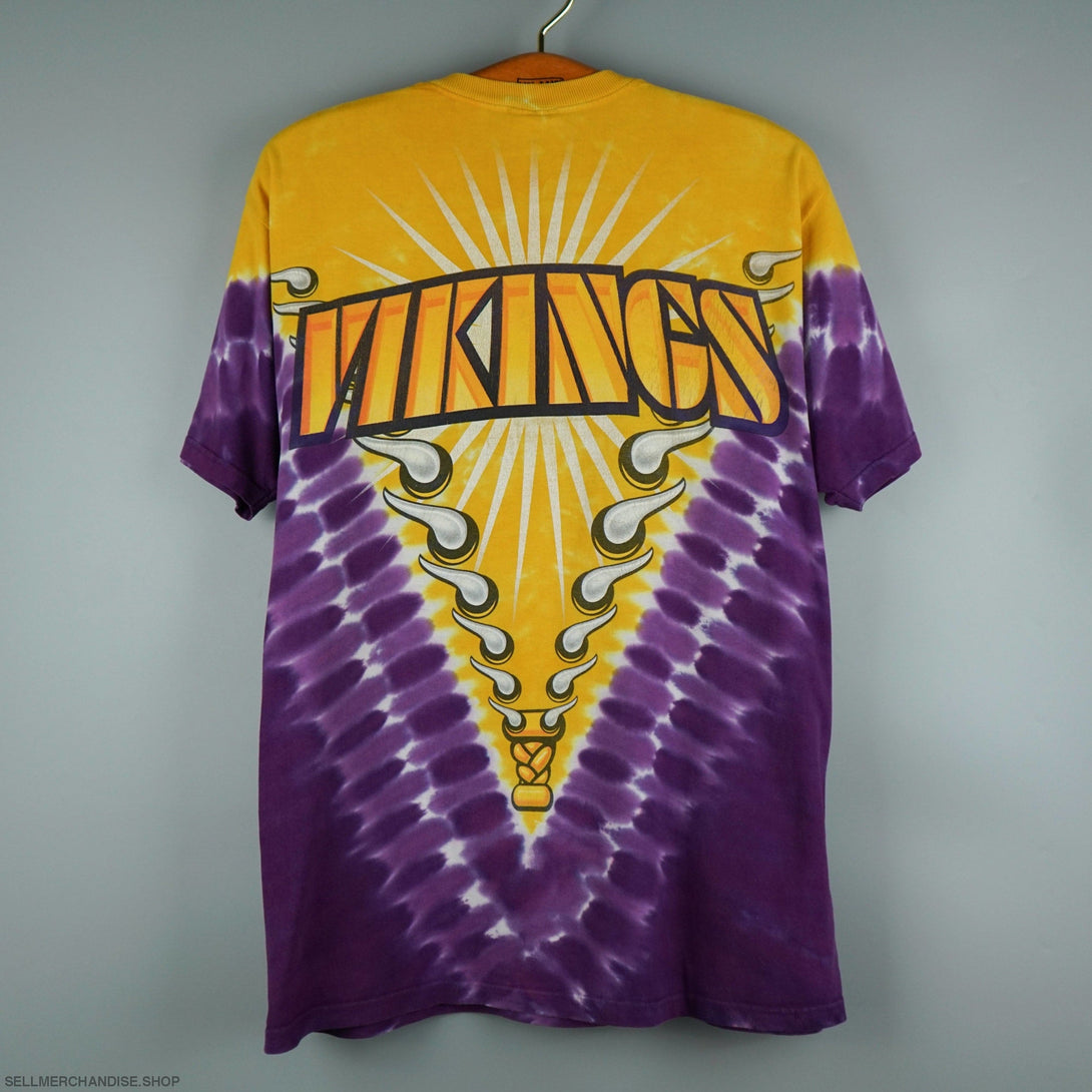 90s Minnesota Vikings Liquid Blue t-shirt