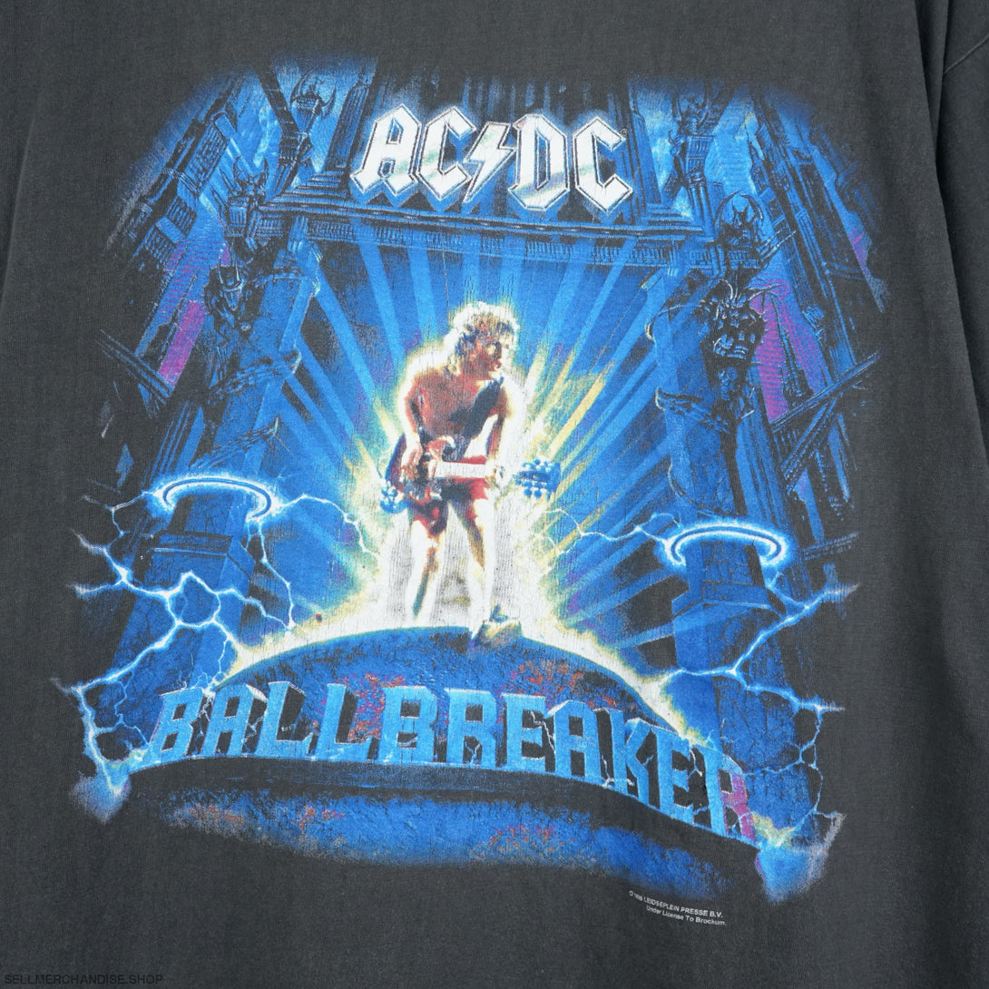 vintage ACDC t shirt 1995 World Tour Ballbreaker