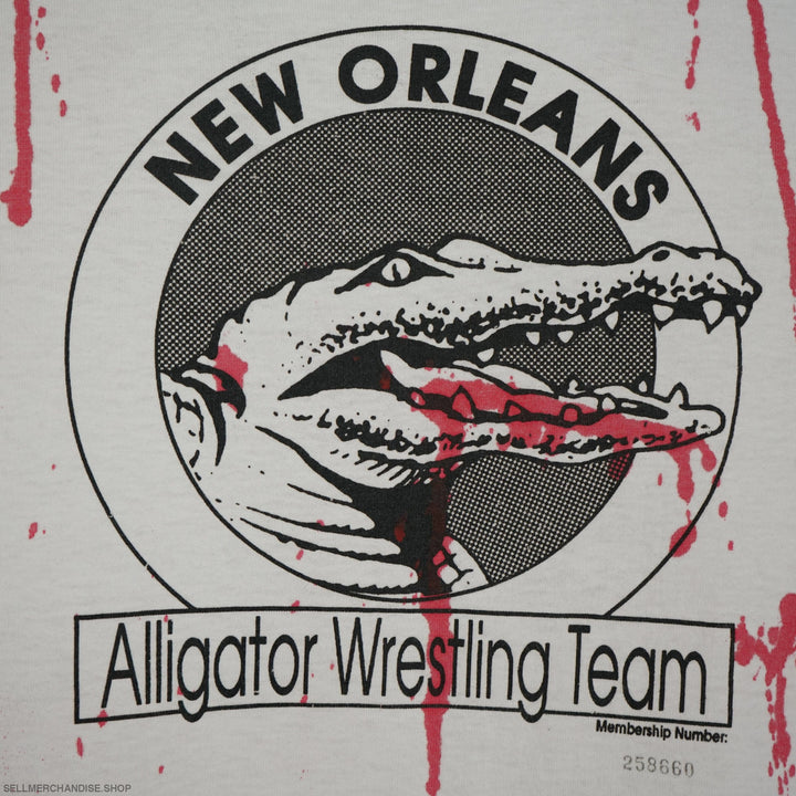 Vintage Aligator Wrestling Team t shirt 1990s