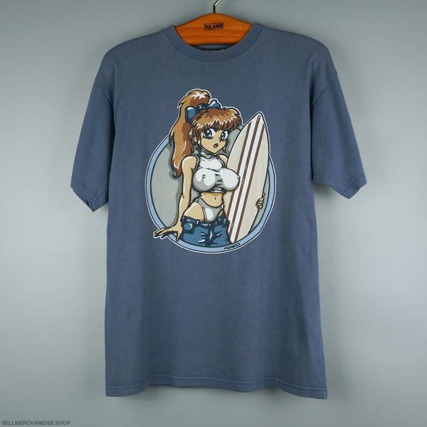 Anime Surfing Hot Girl t-shirt Spirit Designs 90s