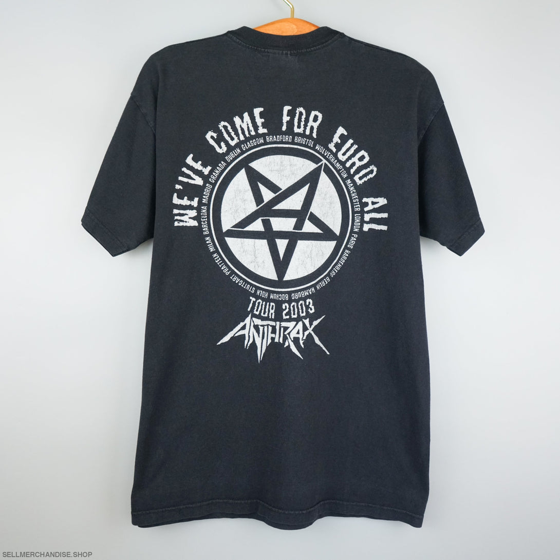 Vintage Anthrax t shirt 2003 tour